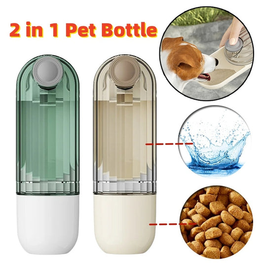 2 In 1 Dog Water Bottle